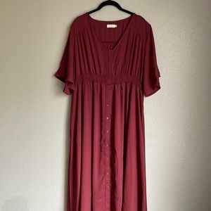 Roolee lined maxi dress